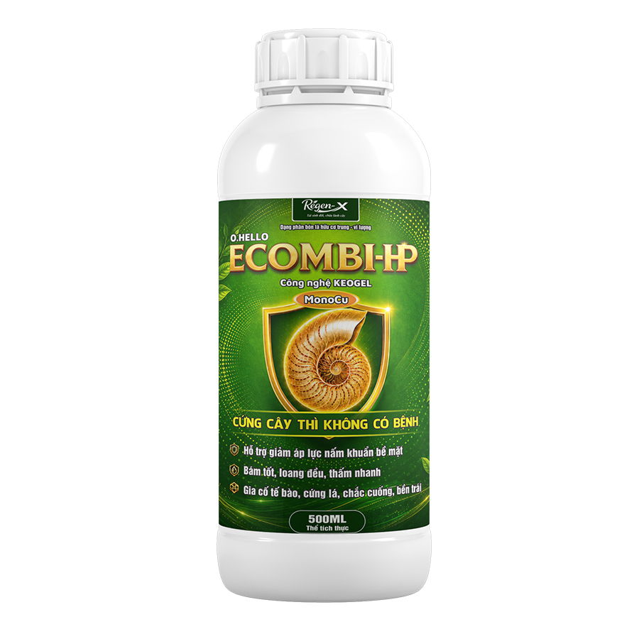 O.HELLO E.COMBI-HP – KEOGEL MonoCu giúp lá sạch, cứng cây, chắc cuống, bền trái sau mưa ẩm