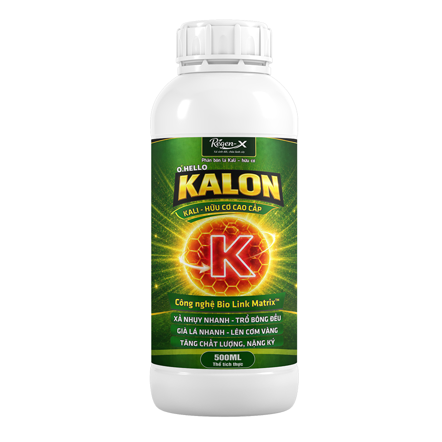 O.HELLO Kalon – Kali hữu cơ trung tính giúp mượt lá, chắc trái, lên mã đẹp và lên cơm thuận