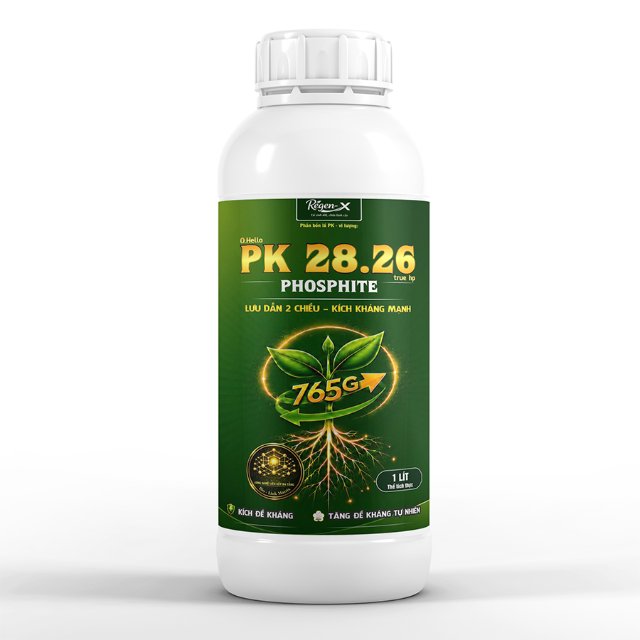 O.HELLO PK 28-26 TRUE-HP – PK Phosphite lưu dẫn 2 chiều, kích đề kháng, phục hồi mô sau mưa
